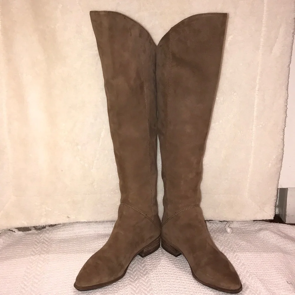 Dolce Vita taupe suede over the knee boot 7.5